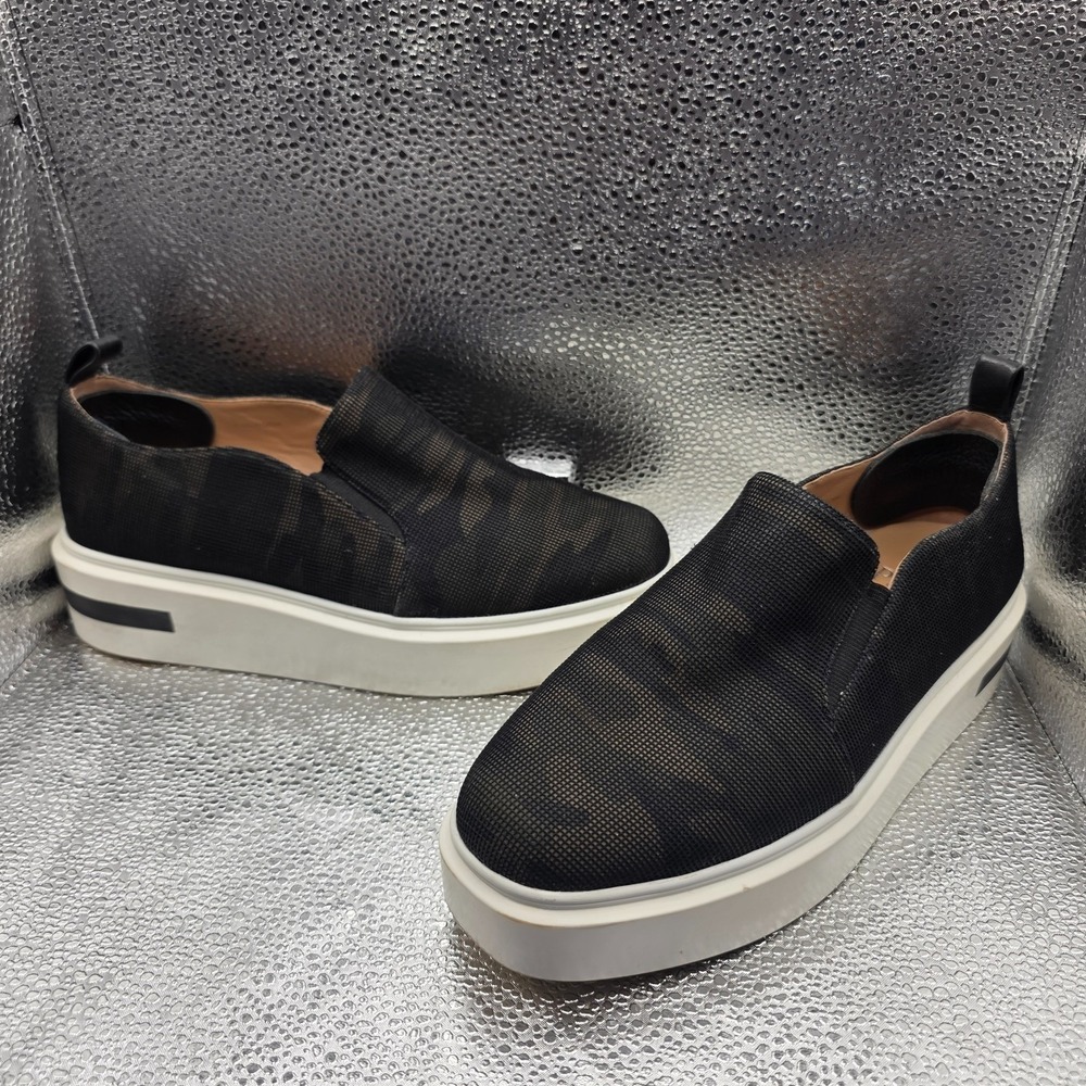 Linea Paolo Platform‎ Sneakers Slip-On Camo Textured Women 8M Casual Comfort